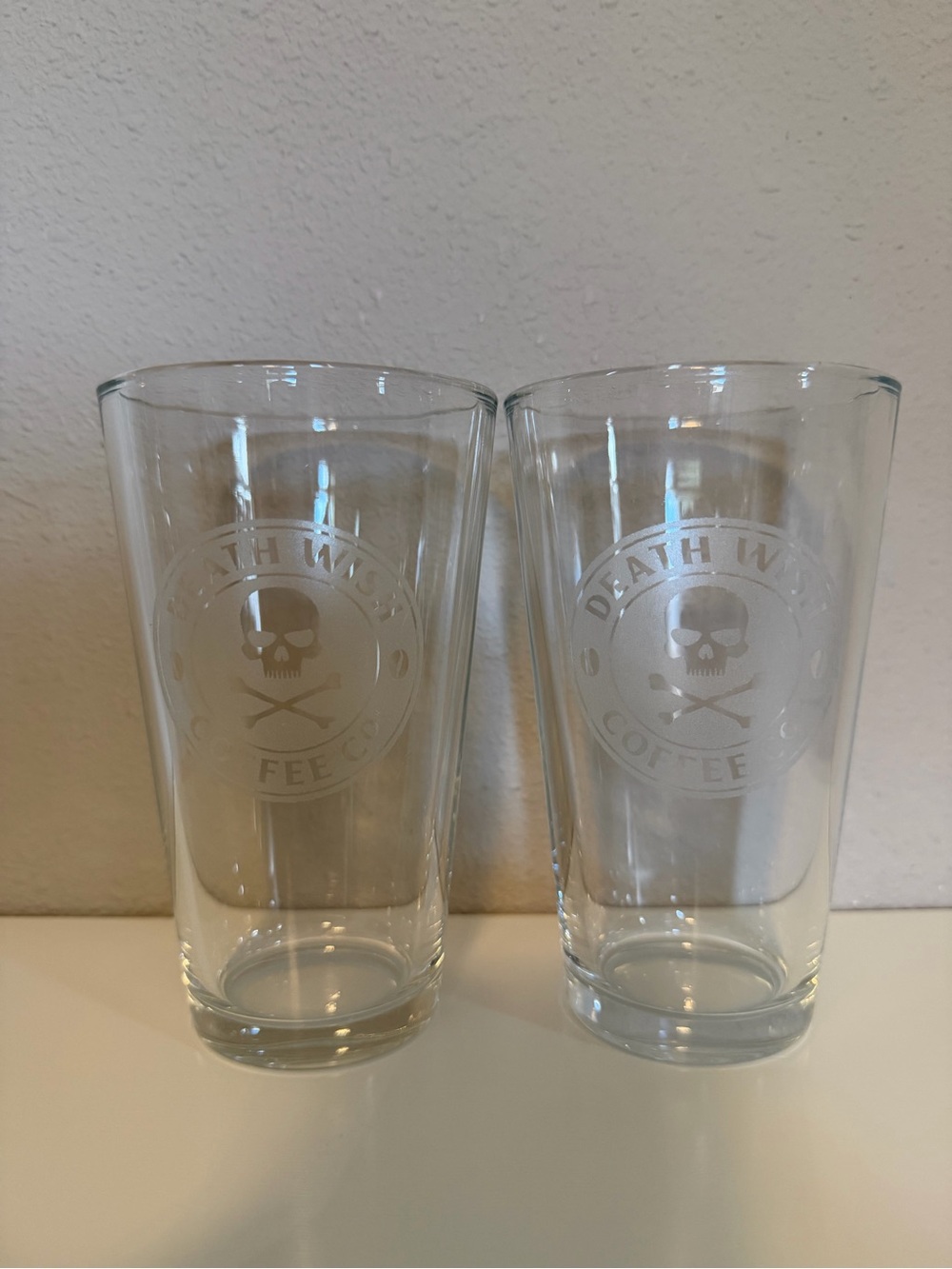 Death Wish Coffee Co. Pint Drinking Glasses